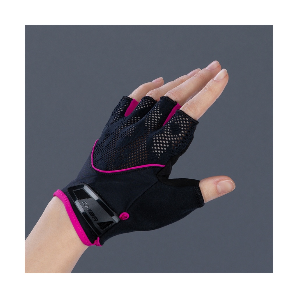 Gants CHIBA Lady Gel - Noir/Rose