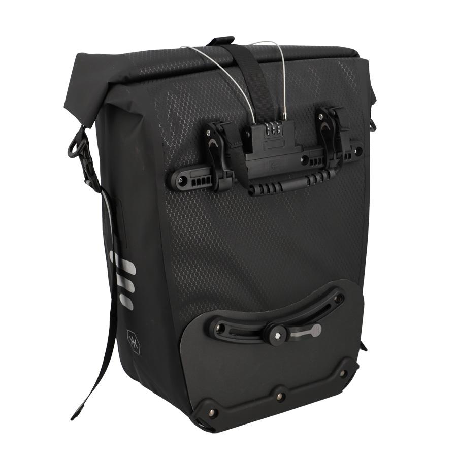 Sacoche KHEAX IZOARD porte bagage Noire étanche 60X30X17cm - 31 litres