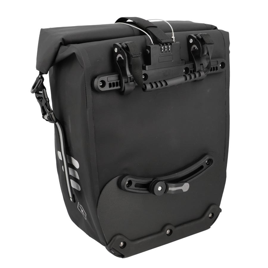 Sacoche KHEAX IZOARD Mini porte bagage Noire étanche 50X29X13cm - 14 litres