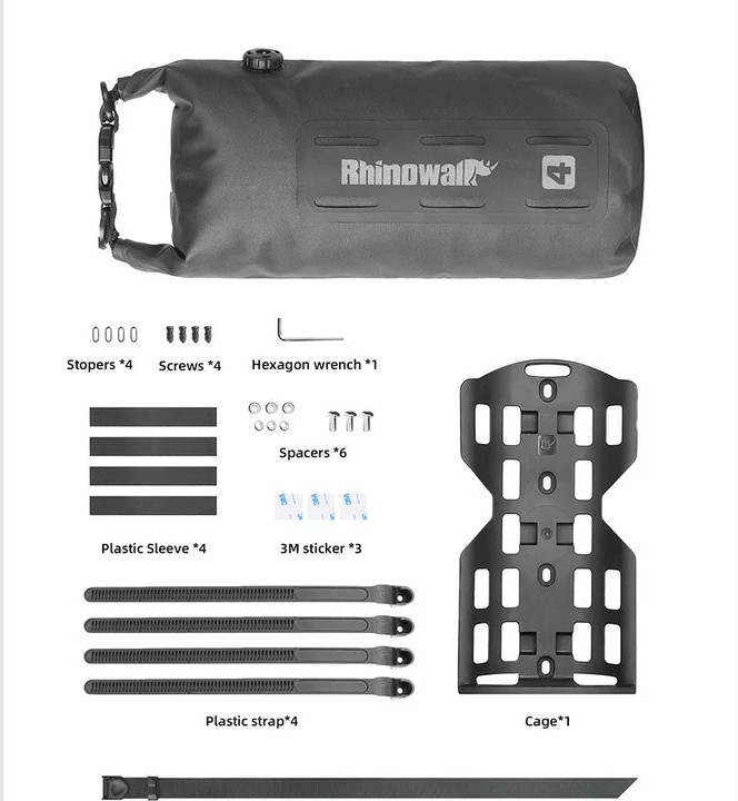 Sacoche RHINOWALK étanche pour fourche (4 litres)