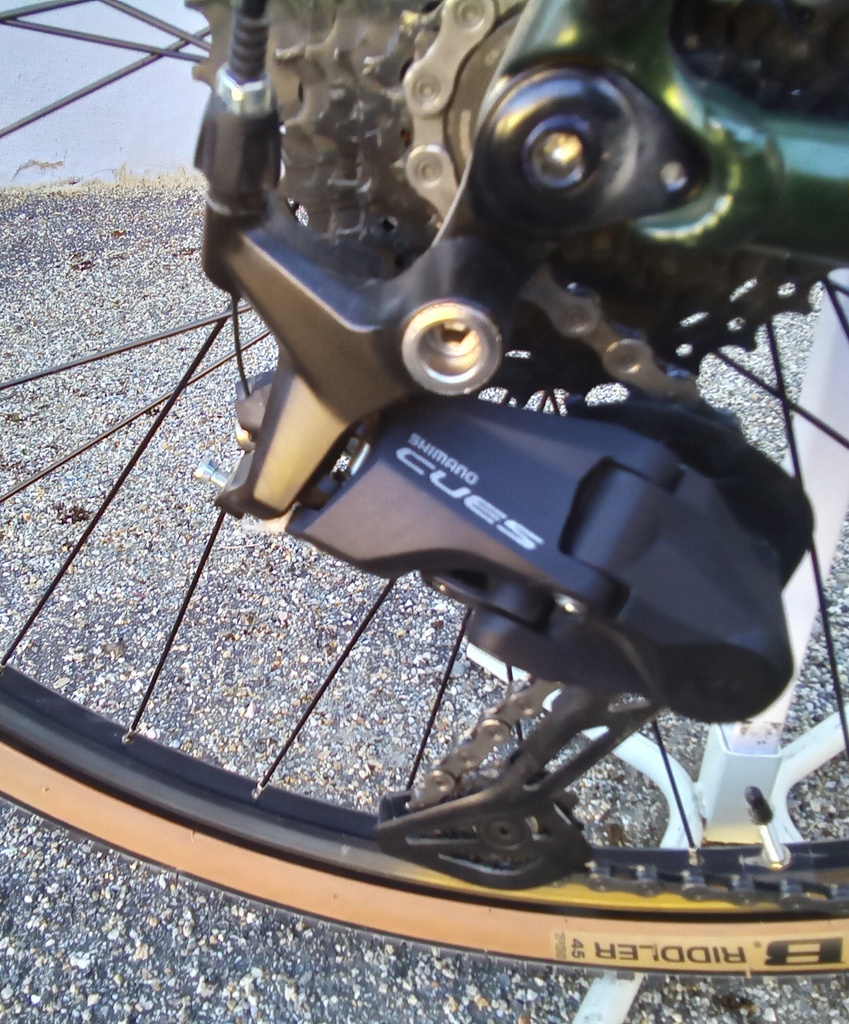 Vélo Gravel Occasion WELT Aluminium Shimano Cues Vert Taille M