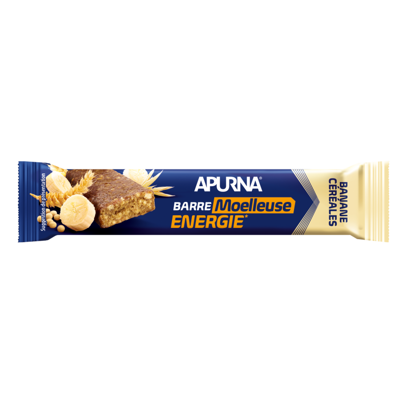 Barre APURNA Energie MOELLEUSE Céréales/Banane - 40G
