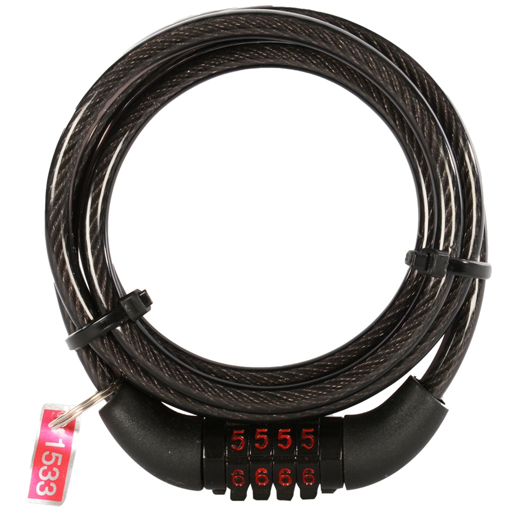 Antivol OXFORD Combinaison Noir 6mm x 1.5m
