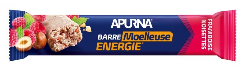 Barre APURNA Energie MOELLEUSE Noisette/Framboise - 40G