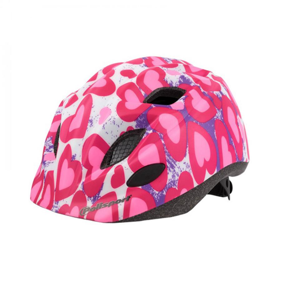 Casque Enfant POLISPORT Glitter/Rose (52-56)