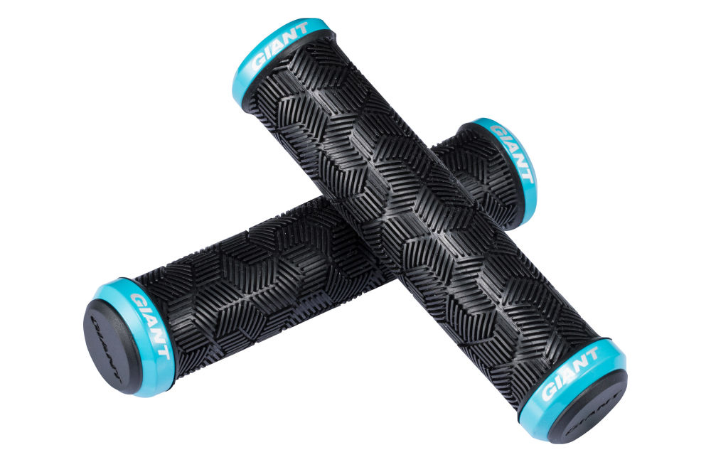 Grips GIANT Tactal Double Lock-On Noir/Bleu