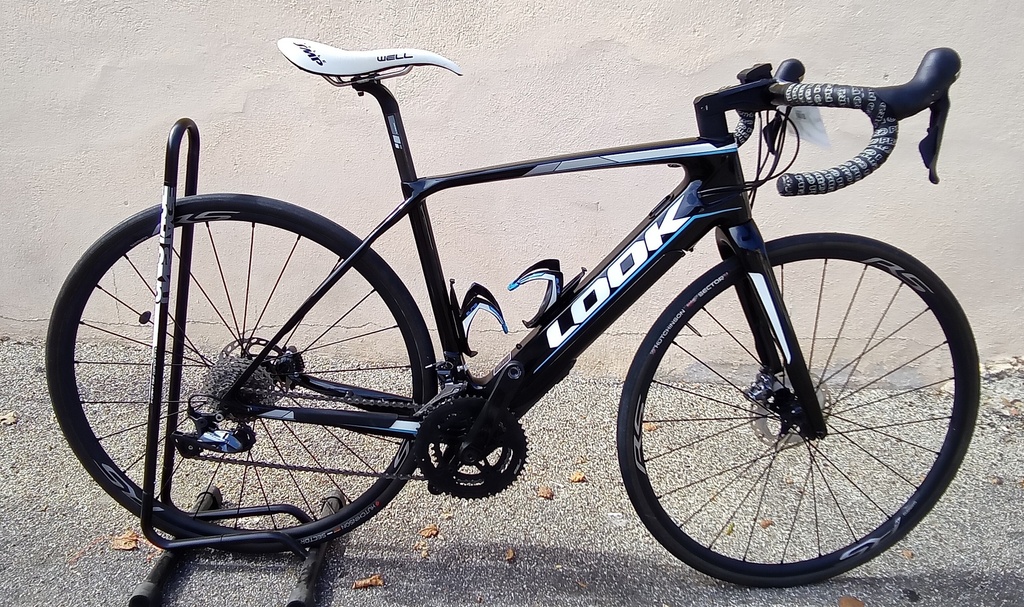 Vélo Route Electrique Occasion LOOK Carbone E765 Taille S noir/bleu
