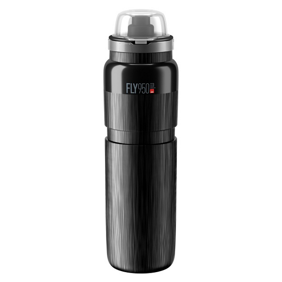 Bidon ELITE FLY VTT TEX Noir logo Gris 950ml