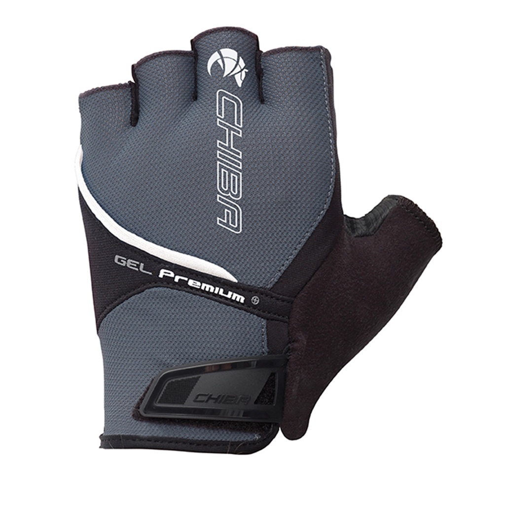 Gants CHIBA Gel Premium - Gris Foncé