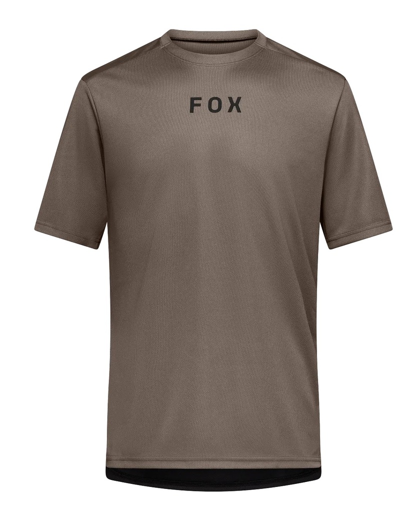 Maillot FOX Ranger SS Wordmark Brun muscade
