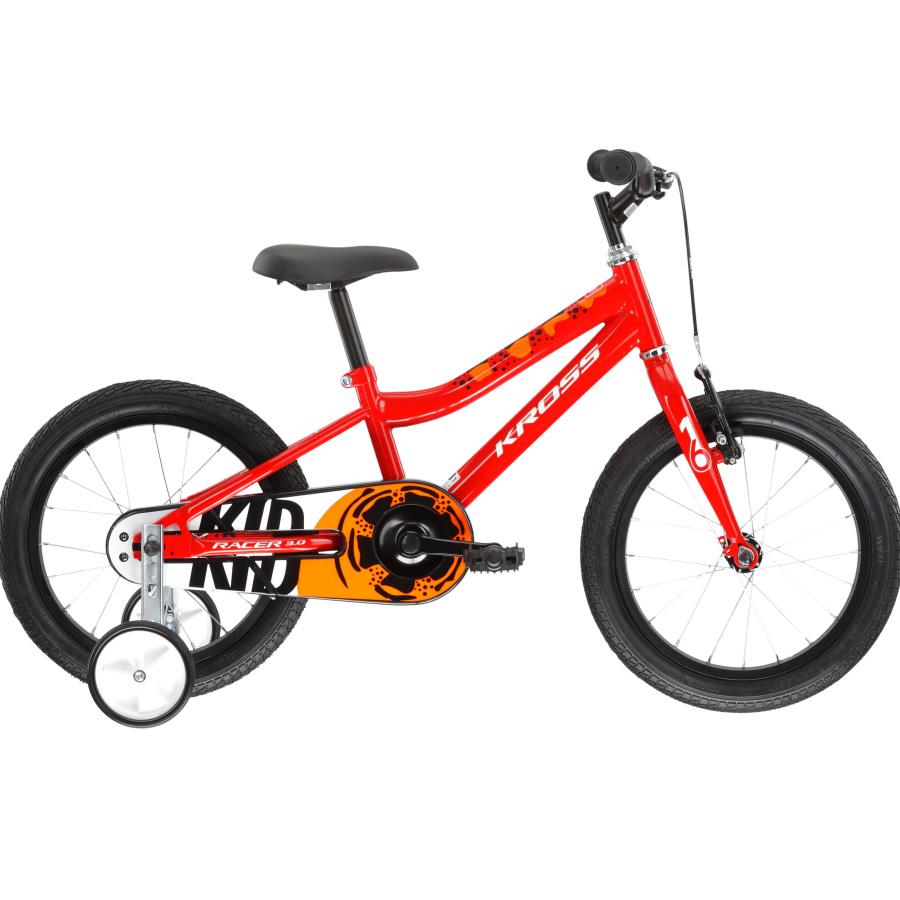 Vélo KROSS RACER 3.0 16" Rouge/Orange/Blanc