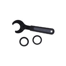 [2503600105-15370] Clé XLC pour axe de pédalier SHIMANO HOLLOWTECH II TRUVATIV GXP FSA (Adaptateur inclus) TO-S90