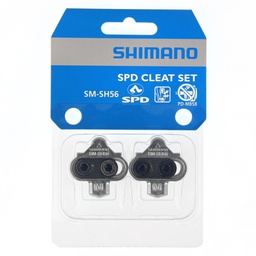 [Y41S98100-15412] Paire de Cales SHIMANO VTT Argent SM-SH56 SPD, Multidirectionnel