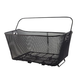 [461202] PANIER Arriere acier maille avec anses (fixation porte bagage) 400X300X200MM