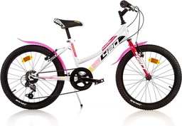 [420D-0509-16592] Vélo Enfant AURELIA VTT 20 Pouces Blanc/Fuschia