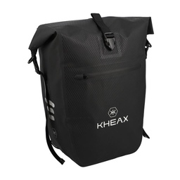 [535269-16907-16907] Sacoche KHEAX IZOARD porte bagage Noire étanche 60X30X17cm - 31 litres