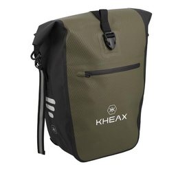 [535276-16908-16908] Sacoche KHEAX IZOARD porte bagage Kaki étanche 60X30X17cm - 31 litres