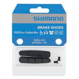 [Y8L298070-17147] Patins de Freins SHIMANO Pour Roues CARBONE de type à cartouche et boulons de fixation R55C4 (paire)
