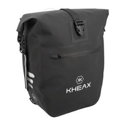 [535380-17348] Sacoche KHEAX IZOARD Mini porte bagage Noire étanche 50X29X13cm - 14 litres