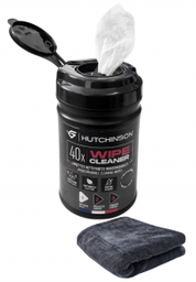 [AD60310-18189] Lingettes HUTCHINSON Nettoyantes Vélo Biodégradables – Tissu d’Origine Végétale + Microfibre x40