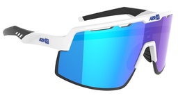 [4902-18282] Lunettes AZR Speed RX Blanche vernie / Ecran Hydrophobe Bleu